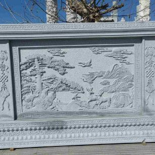汕头 芝麻白大型照壁，屏风，影壁