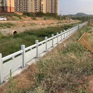 汕头 白麻河道栏杆效果展示图