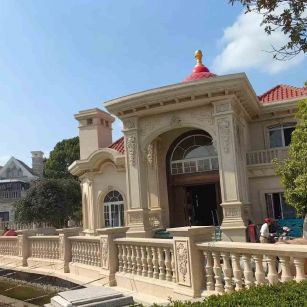 汕头 黄金麻花岗岩欧式别墅