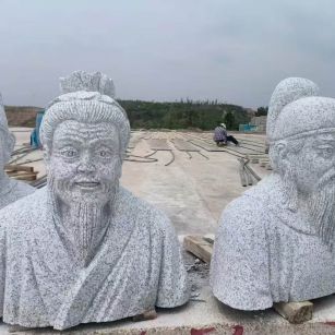 汕头 白麻花岗岩石材人物立体雕刻