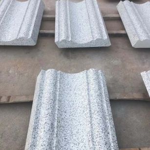 汕头 白麻花岗岩光面别墅线条