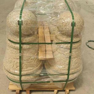 汕头 黄金麻异形定制雕花——棒棒糖挡车柱