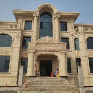 汕头 黄金麻花岗岩别墅外墙干挂