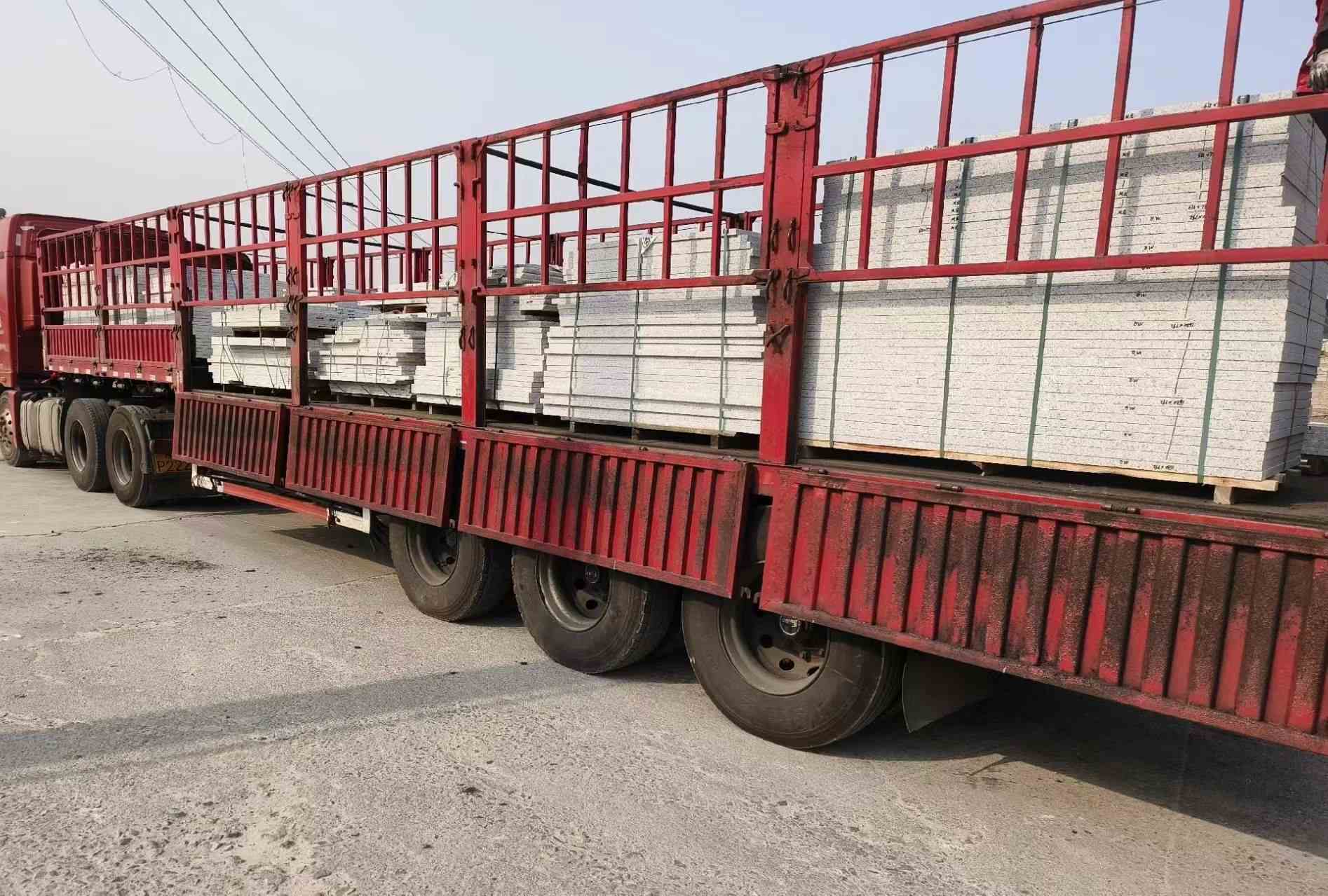 汕头 白麻荔枝面外墙干挂，工厂装车日常