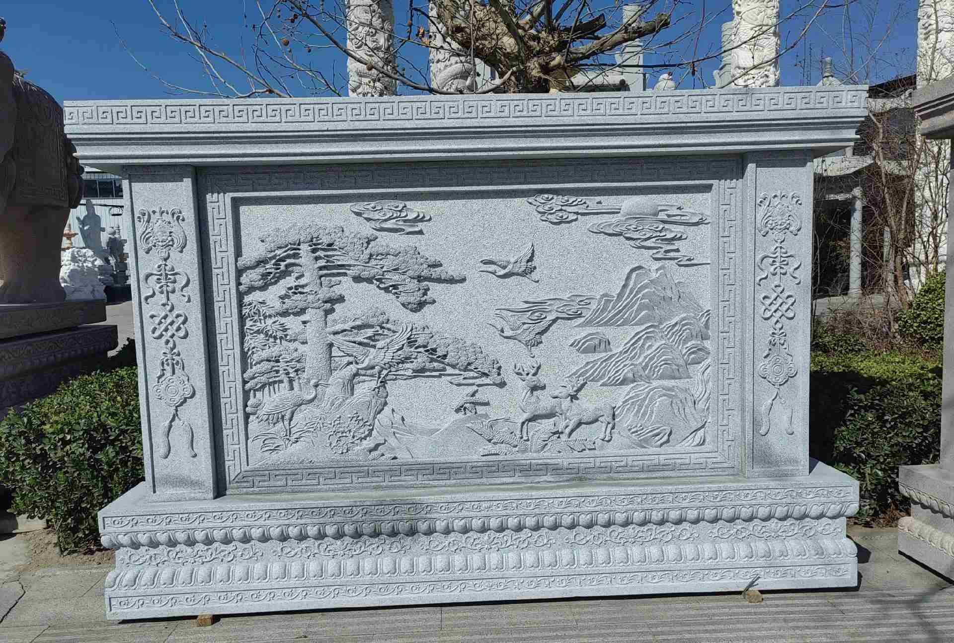 汕头 芝麻白大型照壁，屏风，影壁