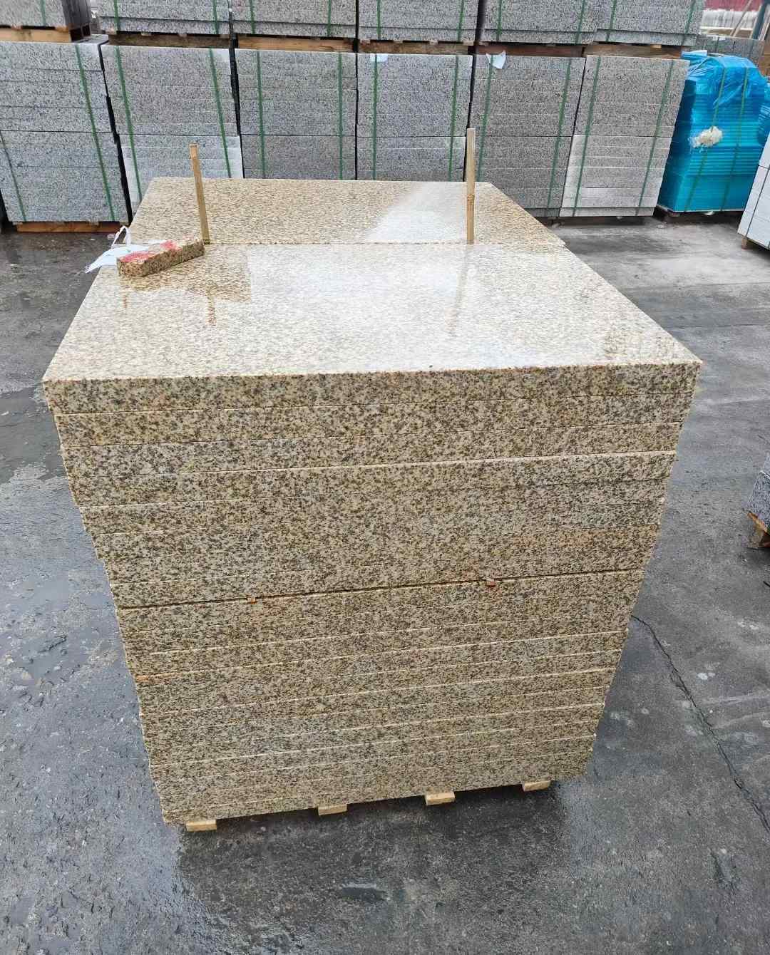 汕头 湖北黄金麻花岗岩石材荔枝面外墙石材