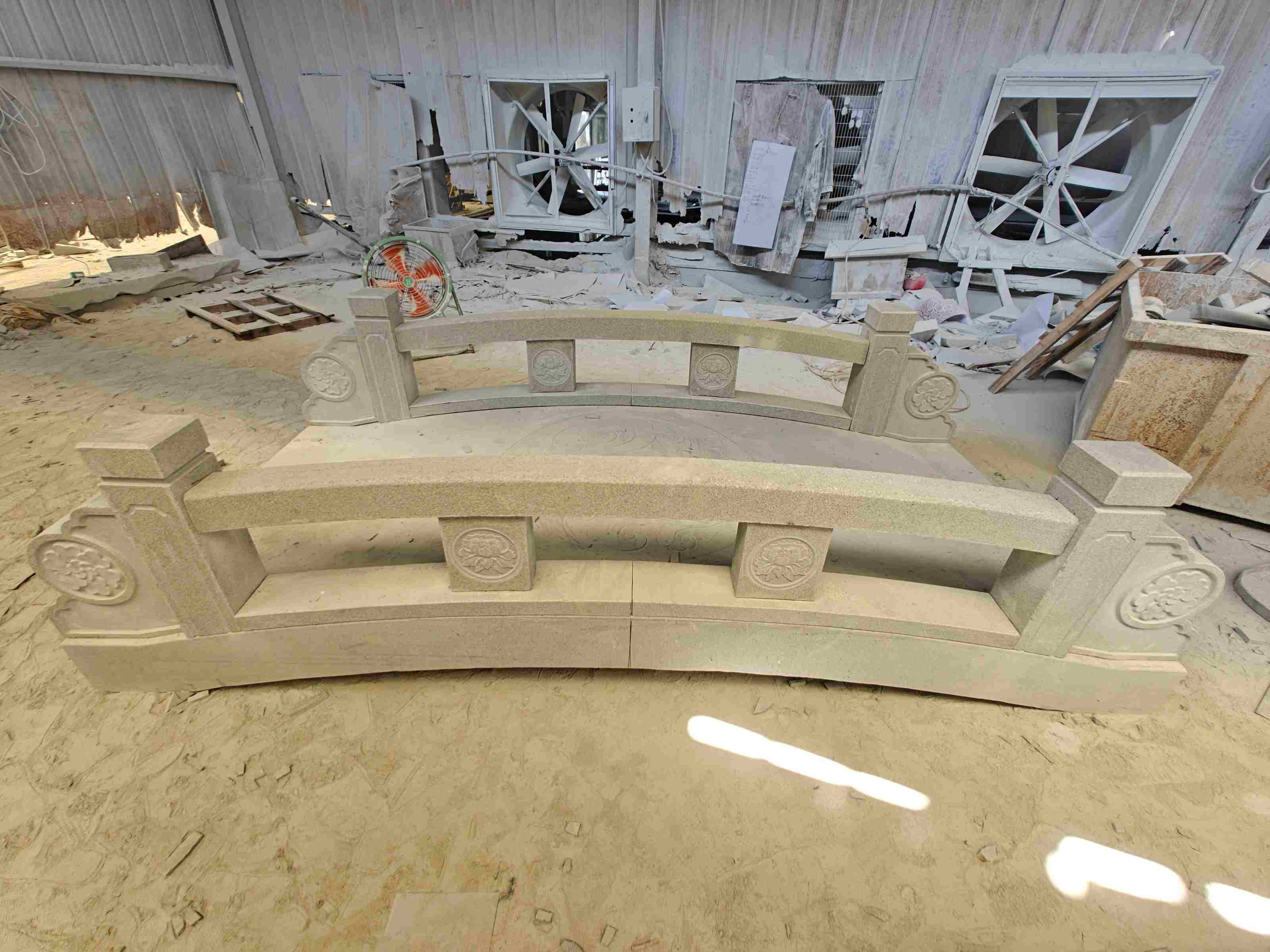 汕头 芝麻灰花岗岩异形加工-拱桥，石桥