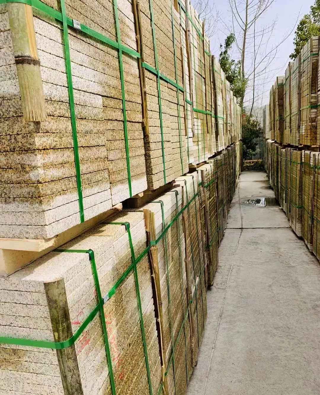 汕头 黄金麻花岗岩荔枝面地铺石