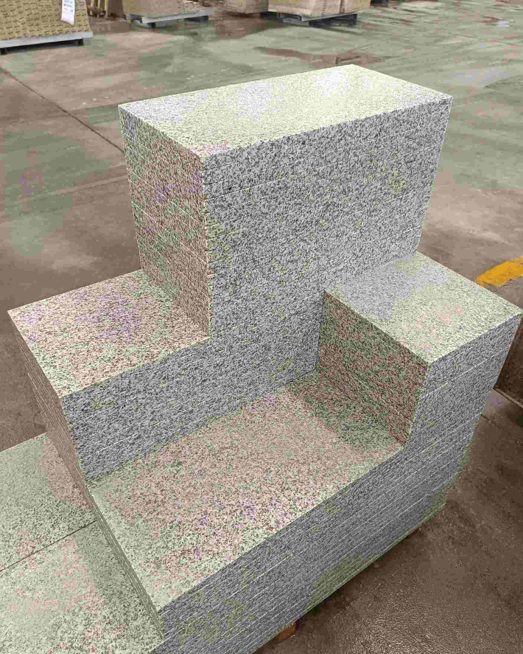 汕头 白麻花岗岩荔枝面地铺石