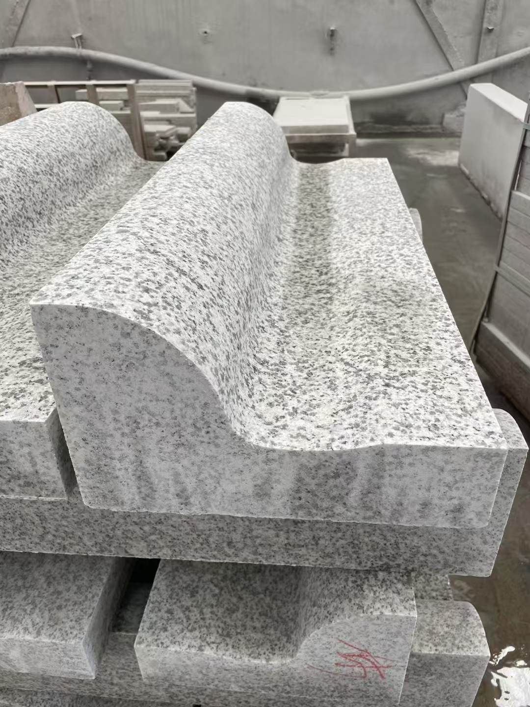 汕头 白麻花岗岩S型路沿石，路侧石，马路牙子等